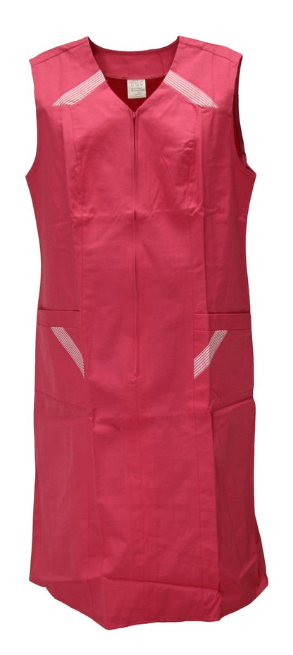 Reißverschlusskittel RV Kittel Hauskleid Schürze Kochschürze