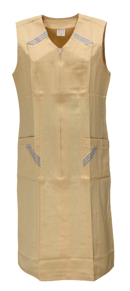 Reißverschlusskittel RV Kittel Hauskleid Schürze Kochschürze