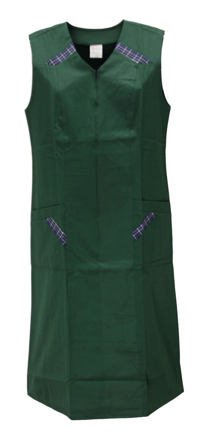 Reißverschlusskittel RV Kittel Hauskleid Schürze Kochschürze
