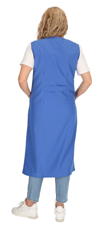 Reißverschlusskittel RV Kittel Hauskleid Schürze Kochschürze