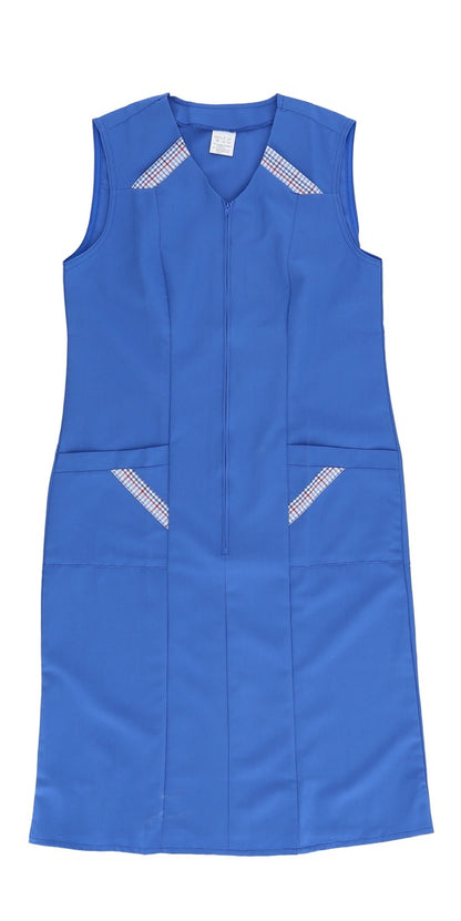 Reißverschlusskittel RV Kittel Hauskleid Schürze Kochschürze