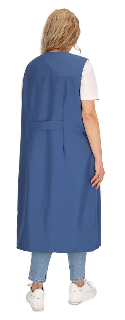 Reißverschlusskittel RV Kittel Hauskleid Schürze Kochschürze