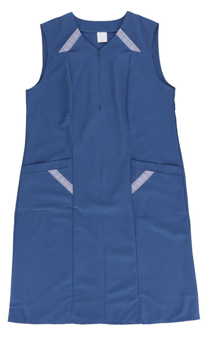 Reißverschlusskittel RV Kittel Hauskleid Schürze Kochschürze