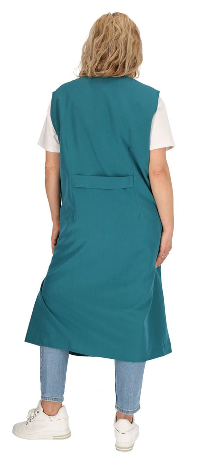 Reißverschlusskittel RV Kittel Hauskleid Schürze Kochschürze