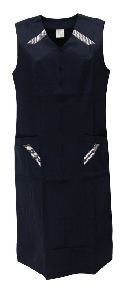Reißverschlusskittel RV Kittel Hauskleid Schürze Kochschürze