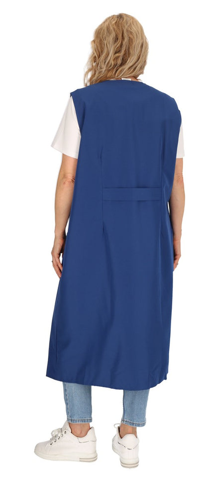 Reißverschlusskittel RV Kittel Hauskleid Schürze Kochschürze