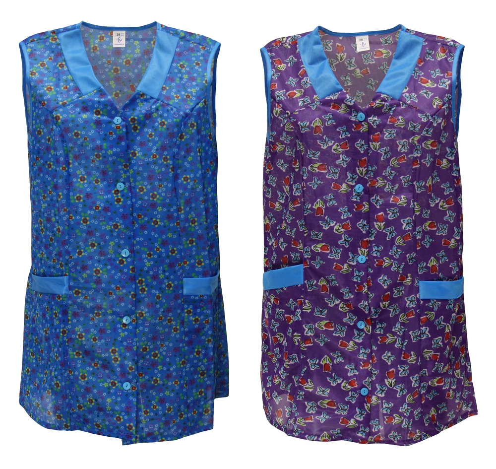 7/8 Kasack 85 cm Dederon Kittel kurz Schürze Polyester