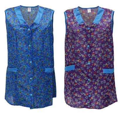 7/8 Kasack 85 cm Dederon Kittel kurz Schürze Polyester