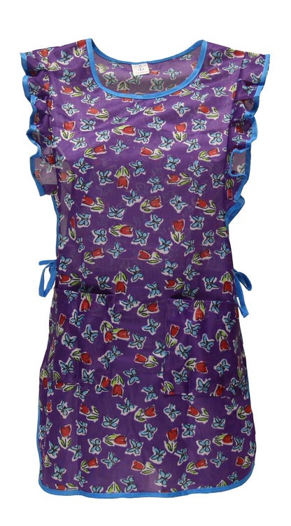 Chasuble Dederon Nylon Nostalgie Kasack Überwurf Schürze Rüsche