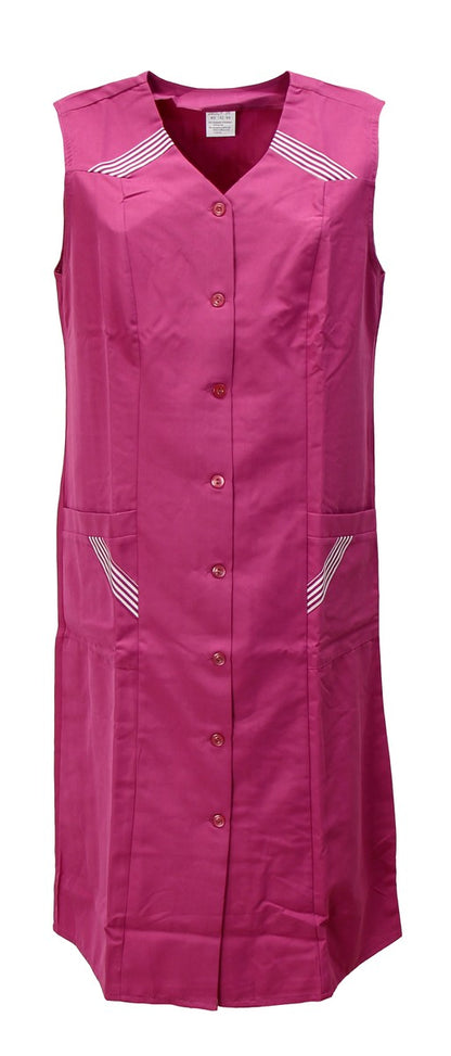 Damen Knopfkittel Kittel Schürze Baumwolle/Polyester Schürze Arbeitskittel