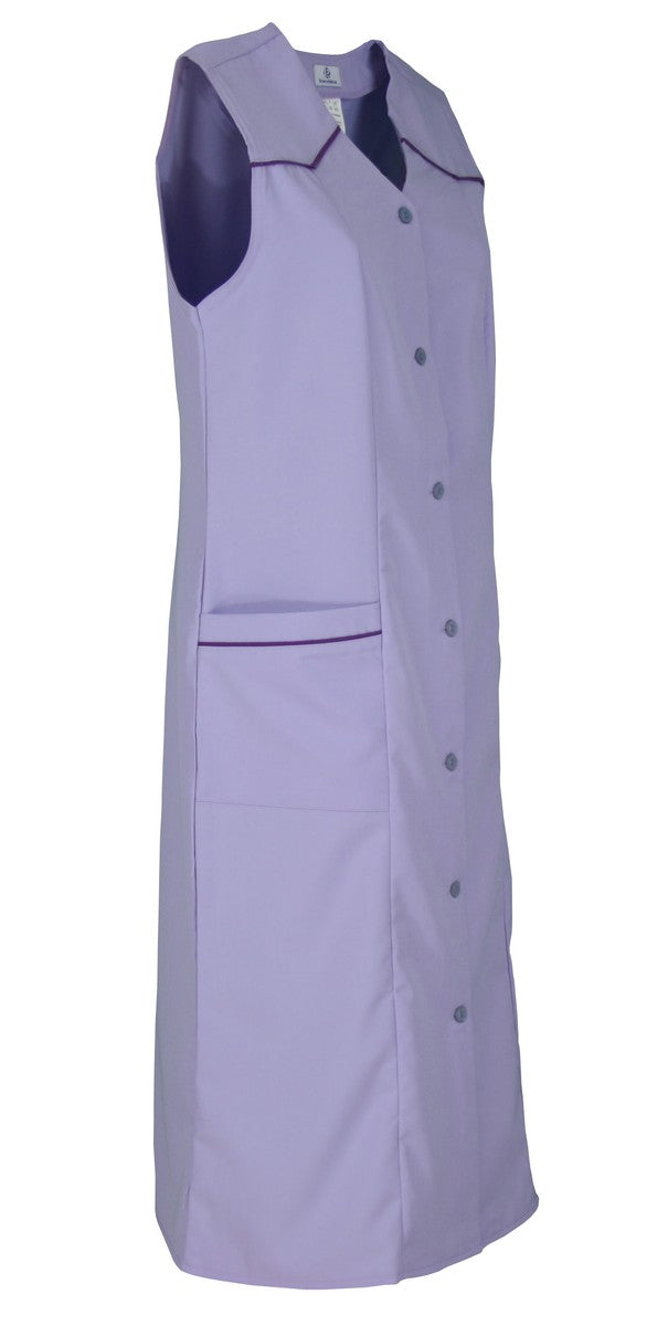 Women's Apron without Sleeves Cooking Apron Apron Button-Front Apron Solid Color House Dress