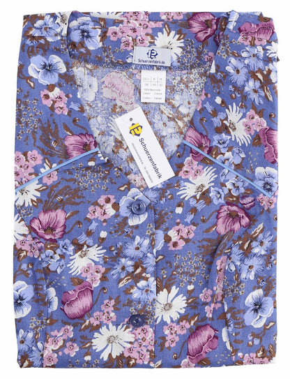 Knopfkittel Baumwolle bunt Kochschürze Hauskleid Kittel Schürze ohne Arm