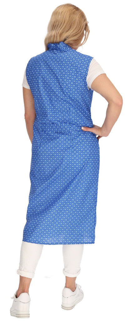 Reißverschluss Kittel RV Hauskleid Baumwolle Schürze Kochschürze