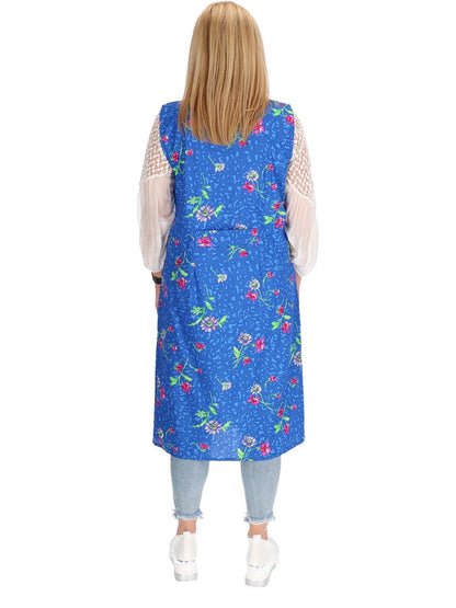 Reißverschluss Kittel RV Hauskleid Baumwolle Schürze Kochschürze