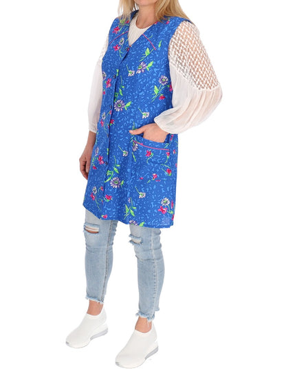 7/8 tunic cotton colorful apron short sleeveless chef's apron