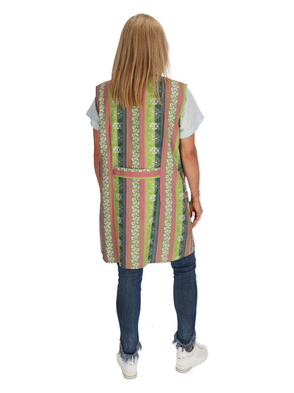 7/8 tunic cotton colorful apron short sleeveless chef's apron