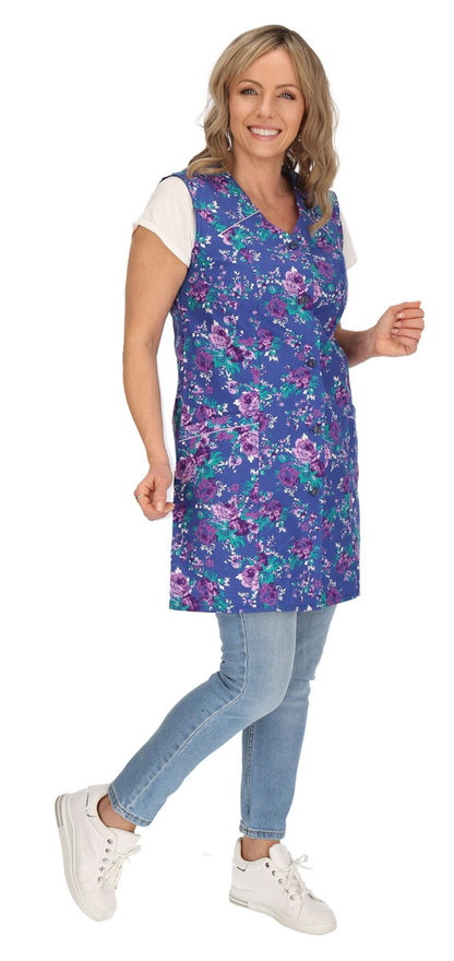 7/8 tunic cotton colorful apron short sleeveless chef's apron