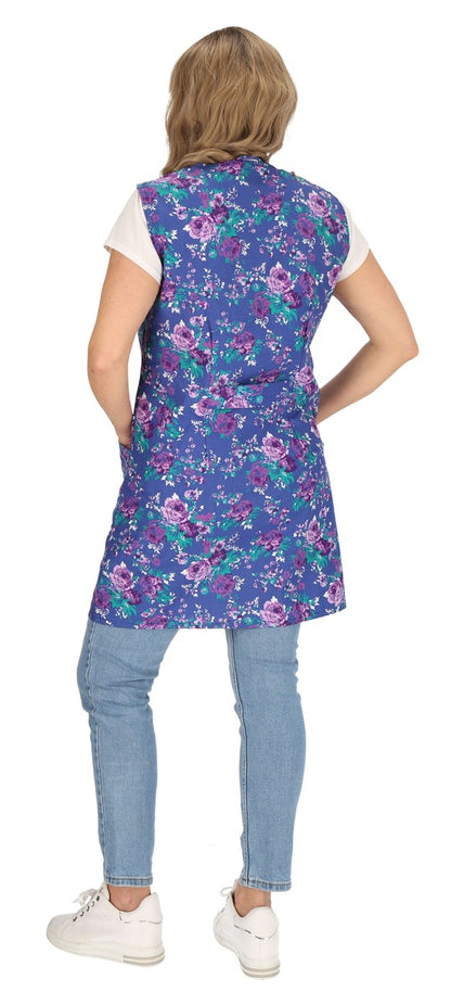 7/8 tunic cotton colorful apron short sleeveless chef's apron