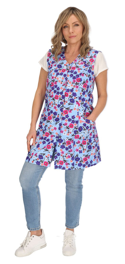 7/8 tunic cotton colorful apron short sleeveless chef's apron