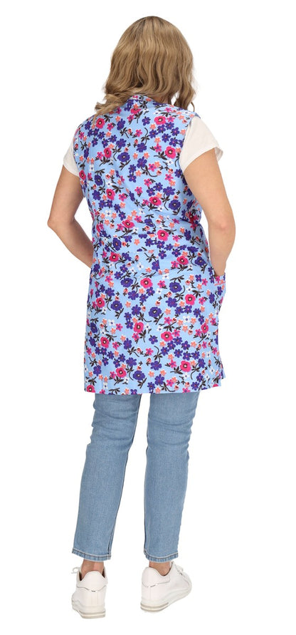 7/8 tunic cotton colorful apron short sleeveless chef's apron