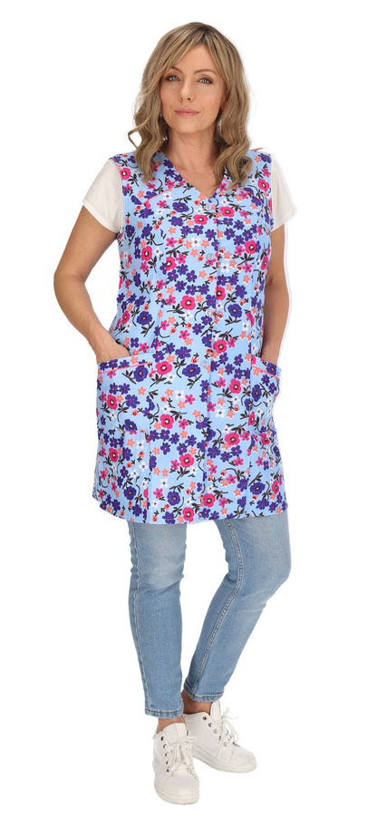 7/8 tunic cotton colorful apron short sleeveless chef's apron