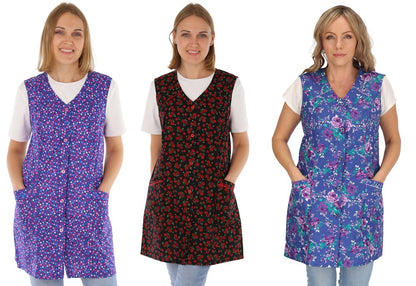 7/8 tunic cotton colorful apron short sleeveless chef's apron