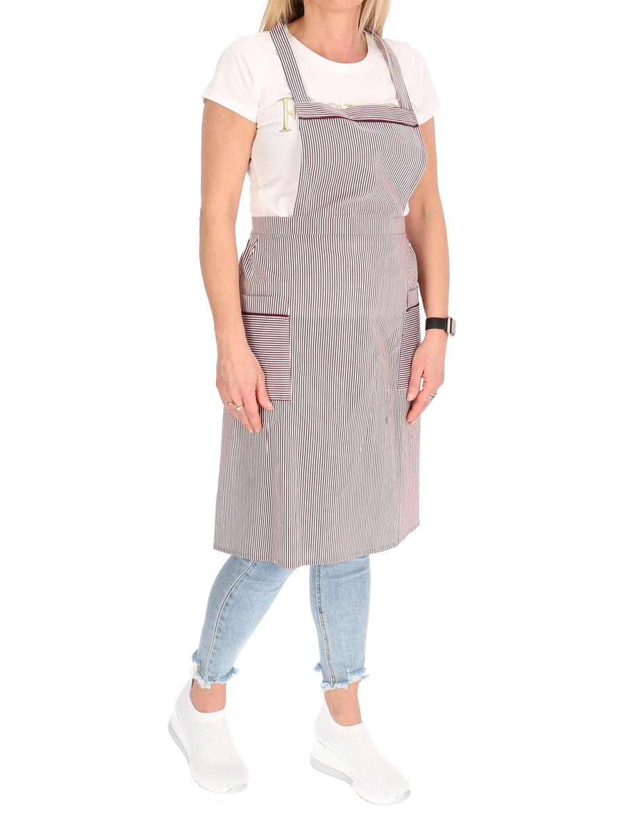 Bib Apron Cotton Striped Apron Apron Grill Apron Cooking Apron