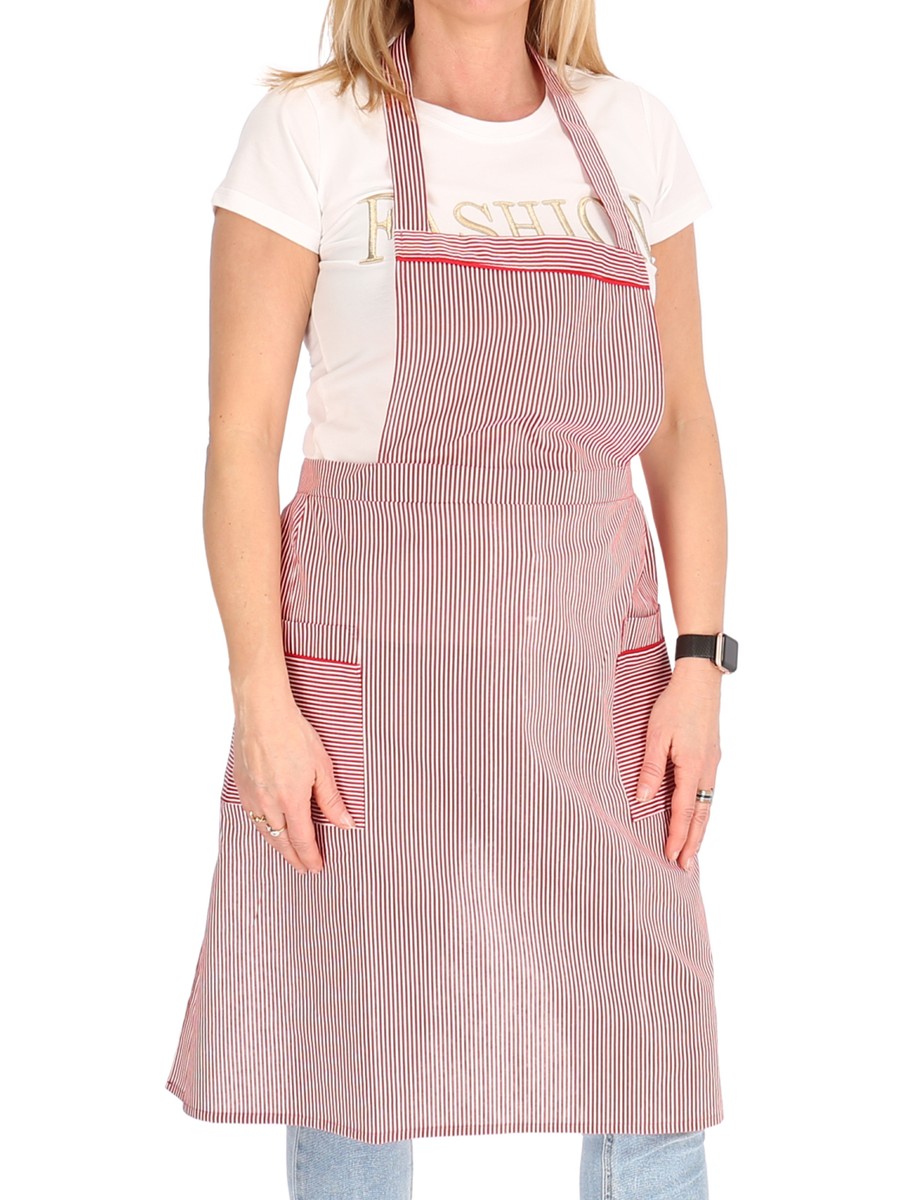Bib Apron Cotton Striped Apron Apron Grill Apron Cooking Apron