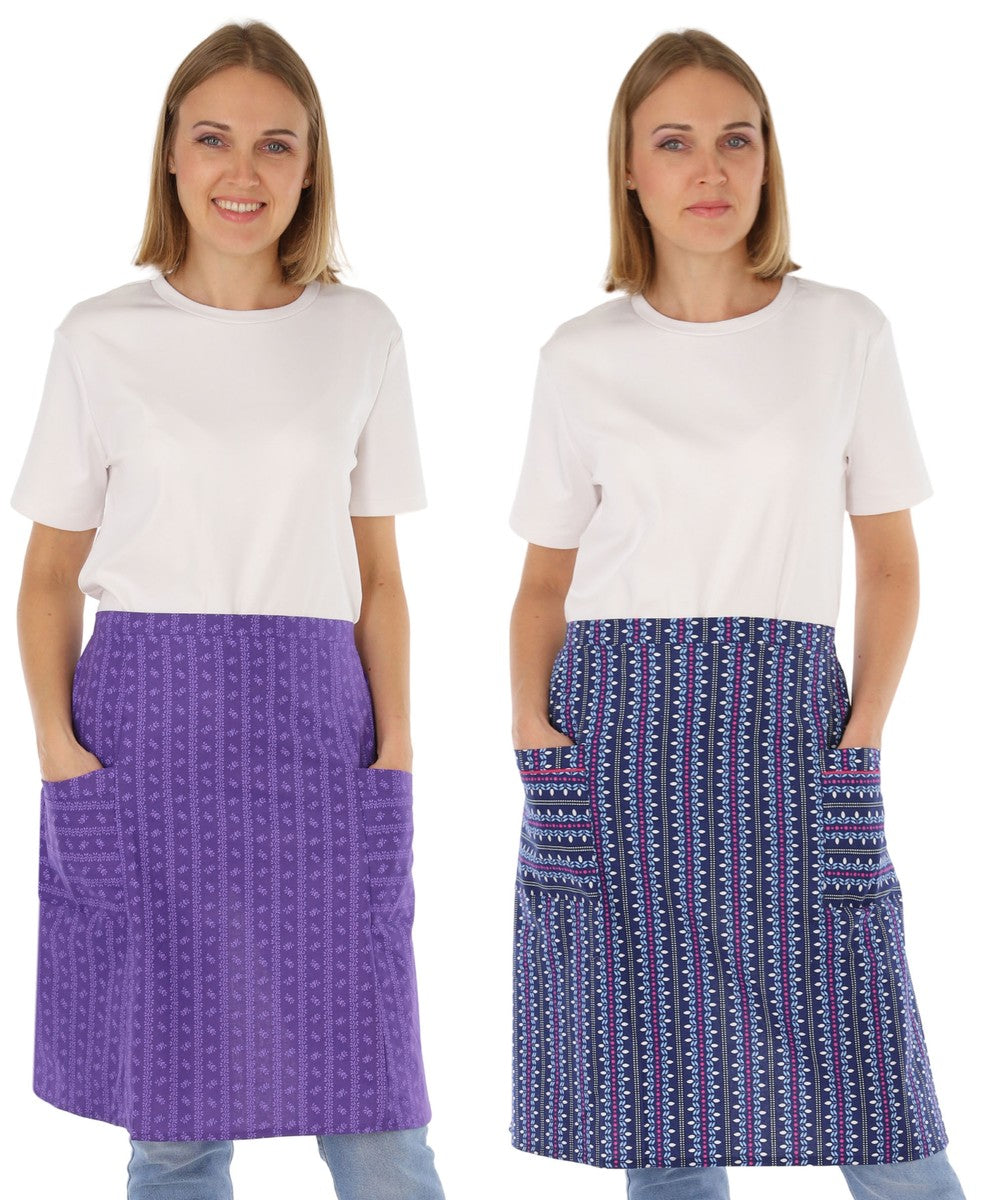 Apron Factory Kitchen Apron Half Apron 2 Pockets 59x89 cm Cotton