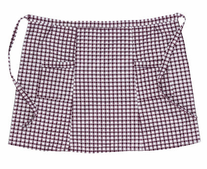 Schuerzenfabrik Küchenschürze Halbschürze 2 Taschen 59x89 cm Baumwolle