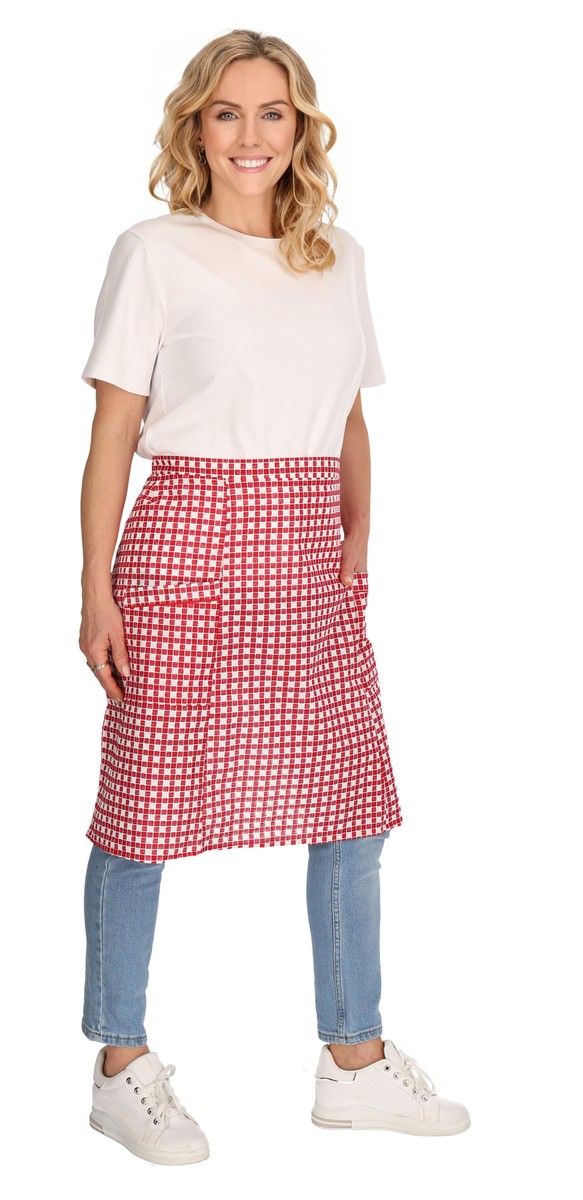 Apron Factory Kitchen Apron Half Apron 2 Pockets 59x89 cm Cotton
