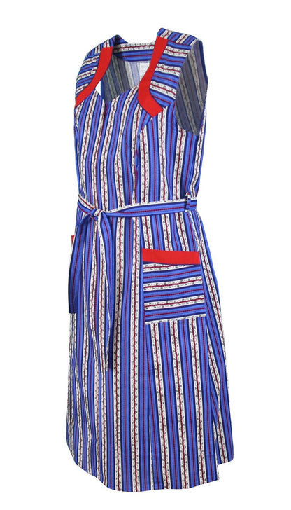 Zipper Smock House Dress Cotton Apron Cooking Apron Kitchen Apron