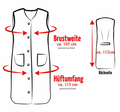 Zipper Smock House Dress Cotton Apron Cooking Apron Kitchen Apron