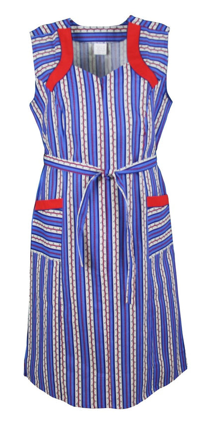 Zipper Smock House Dress Cotton Apron Cooking Apron Kitchen Apron