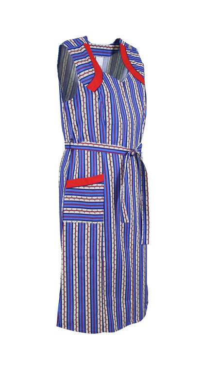 Zipper Smock House Dress Cotton Apron Cooking Apron Kitchen Apron