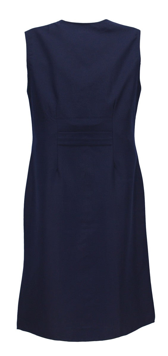Damenkittel blau Größe 40 ohne Arm Kochschürze Kittel Schürze Knopfkittel Hauskleid