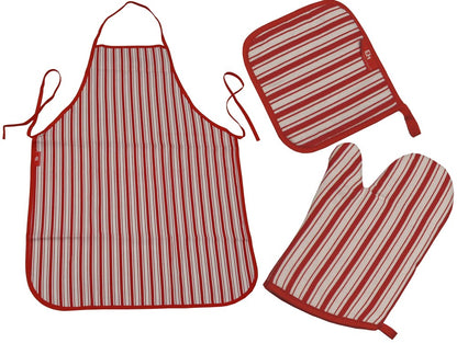 Trägerschürze Ofenhandschuh Topflappen Latzschürze Schürze Kochschürze Set