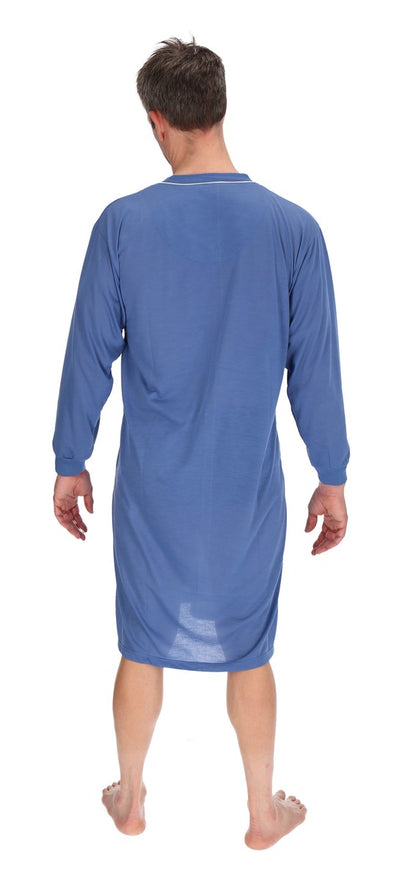 Men's Nightshirt Long Sleeve Nightgown Sleepwear