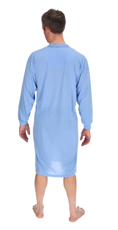 Men's Nightshirt Long Sleeve Nightgown Sleepwear