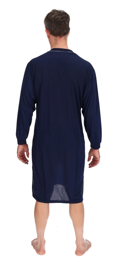 Men's Nightshirt Long Sleeve Nightgown Sleepwear