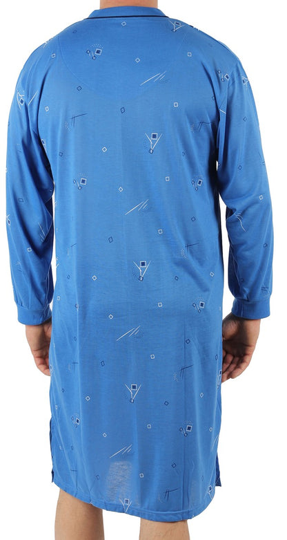 Men's Nightshirt Long Sleeve Nightgown Sleepwear