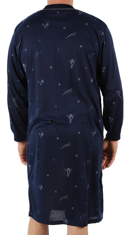 Men's Nightshirt Long Sleeve Nightgown Sleepwear