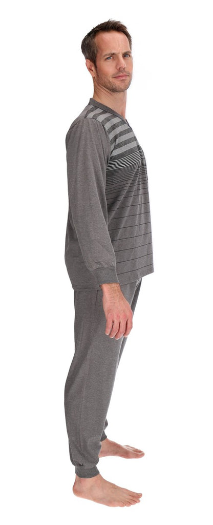 Pajamas Men's long Shirt+Pants Sleepwear Nightwear