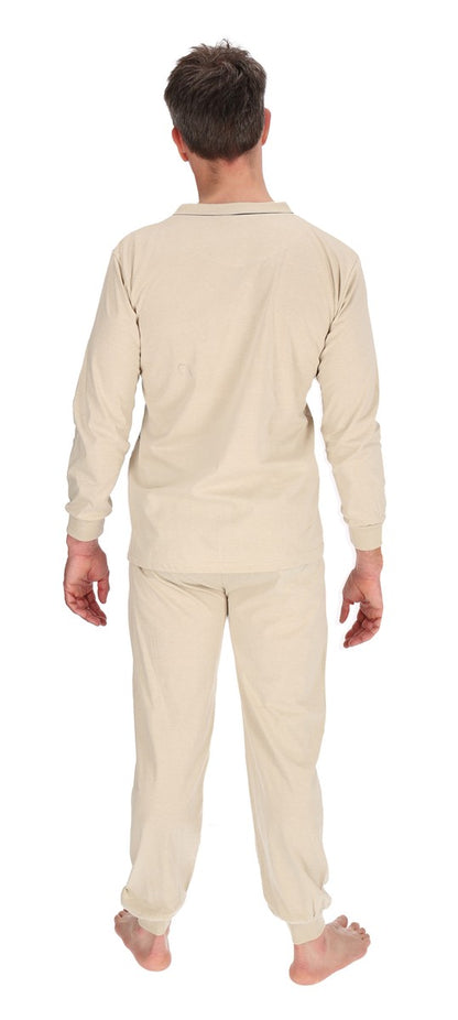 Pajamas Men's long Shirt+Pants Sleepwear Nightwear