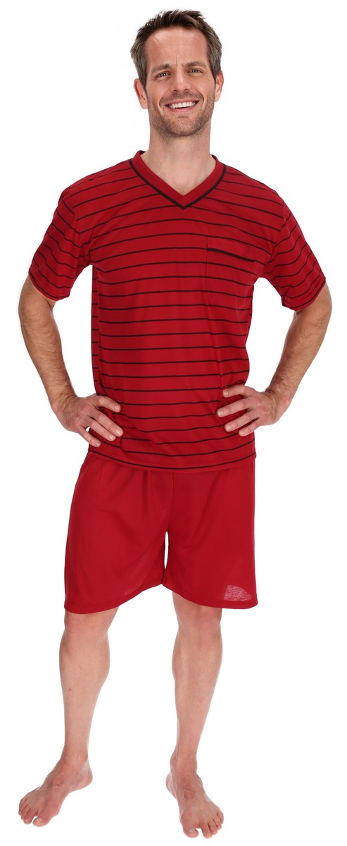 Pyjama Herren kurz Shirt+Hose Schlafanzug Schlafkleidung Nachtwäsche Nachtanzug