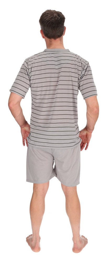Men's Short Pajamas Shirt+Pants Sleepwear Nightwear