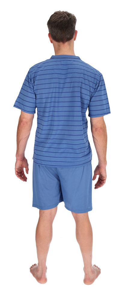 Men's Short Pajamas Shirt+Pants Sleepwear Nightwear