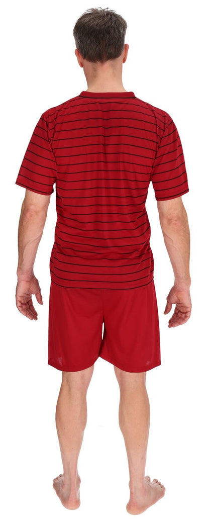 Men's Short Pajamas Shirt+Pants Sleepwear Nightwear
