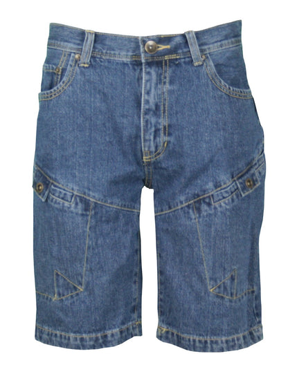 Jeanshose Herren kurz Jeansshorts im 5-Pocket-Design Shorts 100% Baumwolle