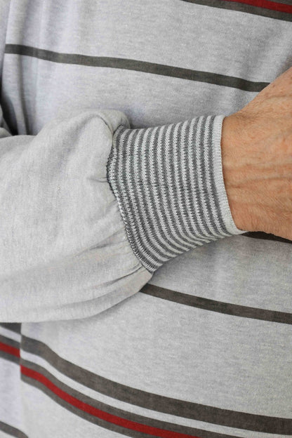 Pyjama Herren lang Schlafanzug Schlafkleidung Nachtwäsche